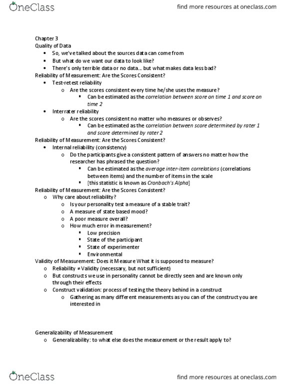 PSY 340 Lecture Notes - Lecture 3: Case Method, Effect Size thumbnail