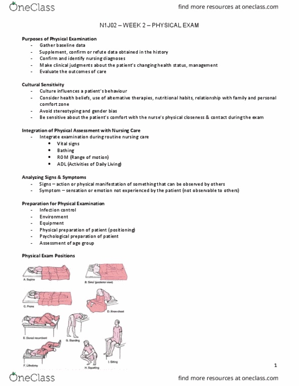 NURSING 1J02 Lecture Notes - Lecture 2: Hypogonadism, Vital Signs, Peristalsis thumbnail