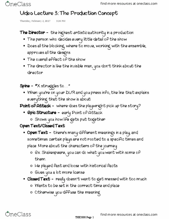 THE 2000 Lecture Notes - Lecture 3: Opentext, Video Lesson, Dust Bowl thumbnail