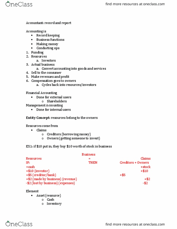 ACTG 2200 Lecture Notes - Lecture 1: Management Accounting, General Ledger, Retained Earnings thumbnail