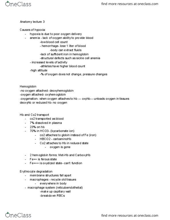 BIOL 208 Lecture Notes - Lecture 3: Macrophage, Mononuclear Phagocyte System, Transferrin thumbnail