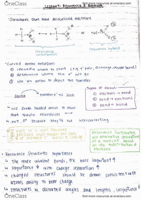 CHEM 232 Lecture Notes - Lecture 8: Ion, Isosurface thumbnail