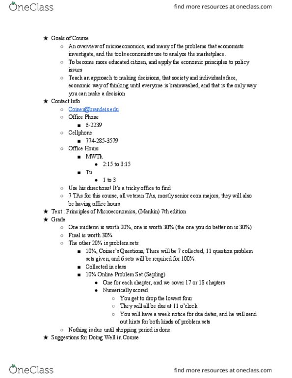 ECON 10a Lecture Notes - Lecture 1: Gross Domestic Product thumbnail