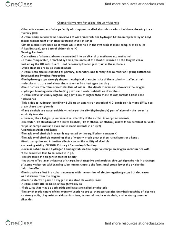 CHEM 0310 Lecture Notes - Lecture 8: Chromium(Iii) Oxide, Lone Pair, Syngas thumbnail