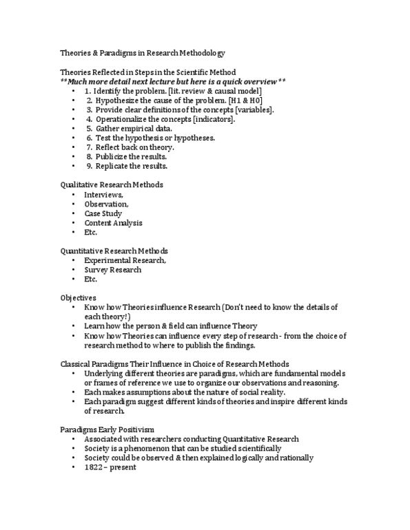 SCS 2150 Lecture Notes - Causal Model, Hypothesis, Class Conflict thumbnail