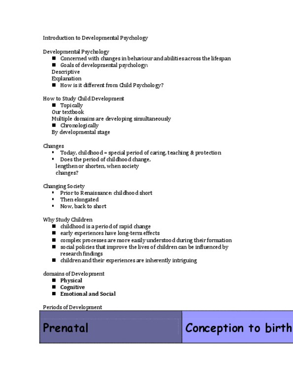 PSY 2105 Lecture Notes - Johann Gottfried Herder, Erik Erikson, Psychosexual Development thumbnail