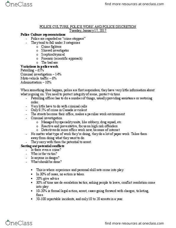 SOC326H5 Lecture Notes - Lecture 3: Ordnungspolizei, Pragmatism, Machismo thumbnail