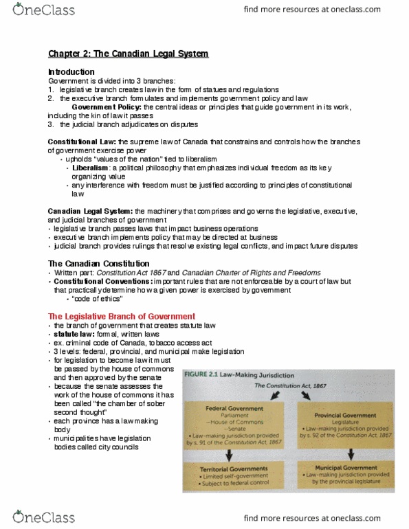 Management and Organizational Studies 2275A/B Lecture Notes - Lecture 1: Canadian Environmental Protection Act, 1999, Tobacco Advertising, Dangerous Goods thumbnail