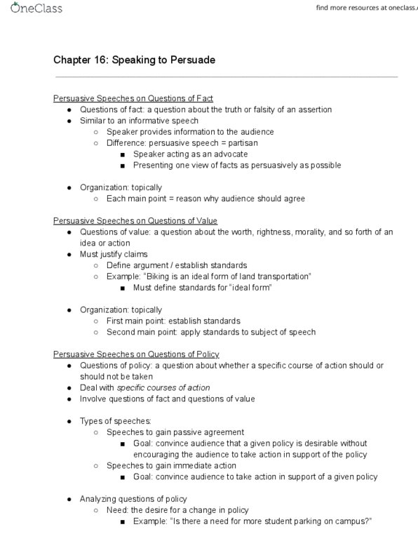 COMS 102 Chapter 16: Speaking to Persuade thumbnail