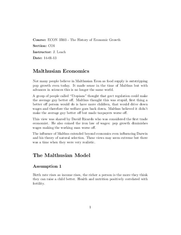 ECON 3R03 Lecture Notes - Cytochrome C Oxidase Subunit I thumbnail