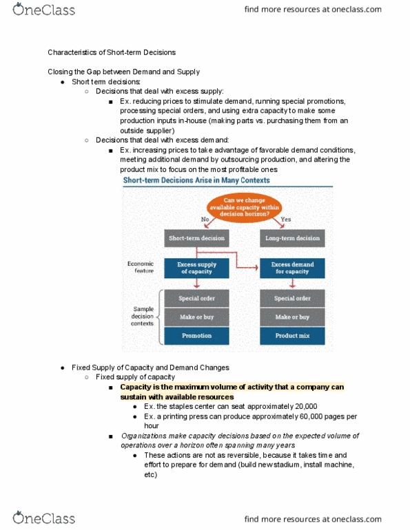 ACC 310F Chapter Notes - Chapter 3: Staples Center, Excess Supply, Shortage thumbnail