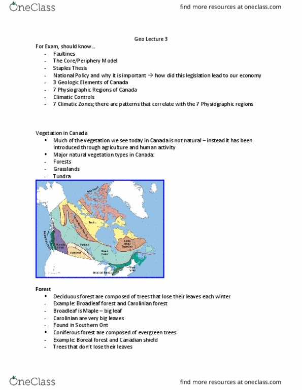 Geography 2010A/B Lecture Notes - Lecture 3: John Palliser, Arctic Ocean, Jasper National Park thumbnail