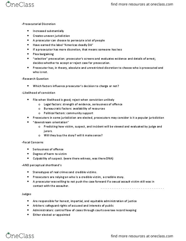 CRM/LAW C7 Lecture 10: Crim Notes 10 p2 thumbnail