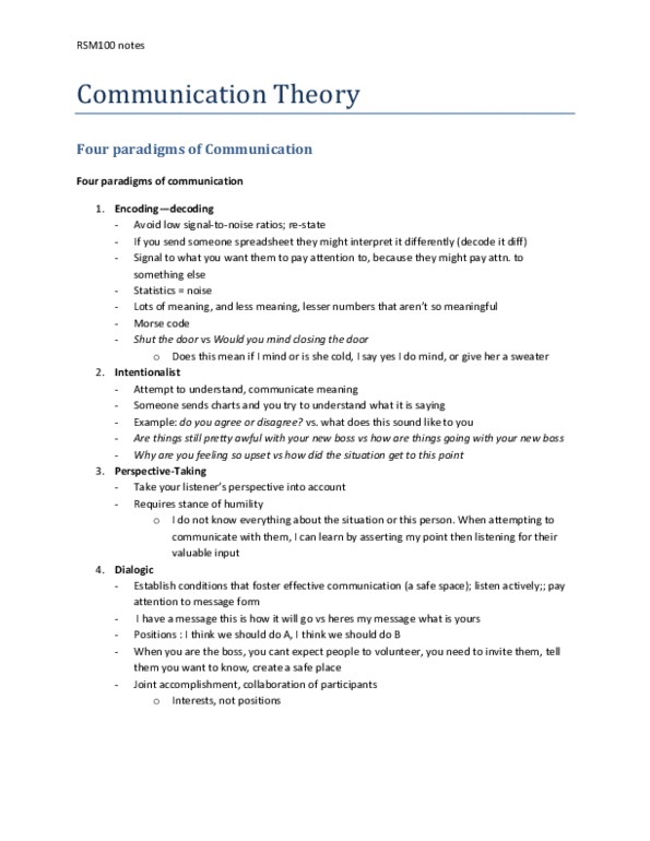 RSM100Y1 Chapter : Communication Theory thumbnail