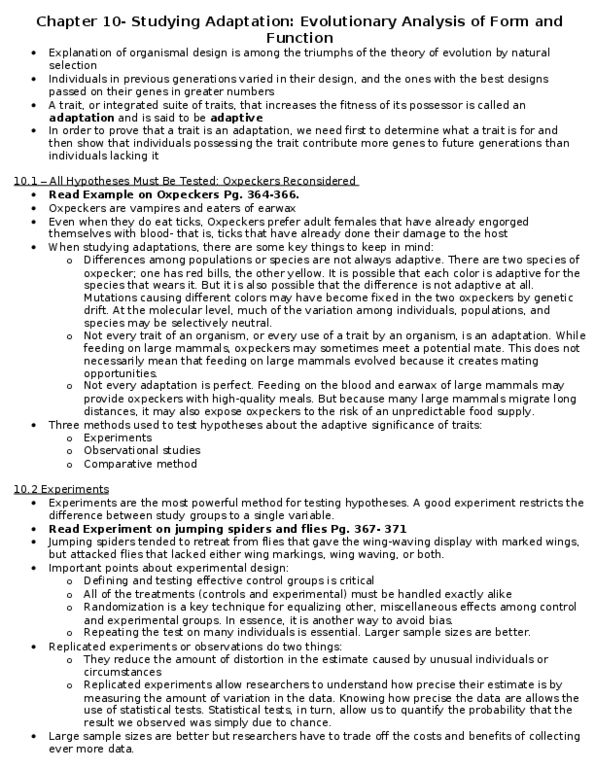 BLG 312 Lecture Notes - Earwax, Genetic Drift, Genetic Variation thumbnail