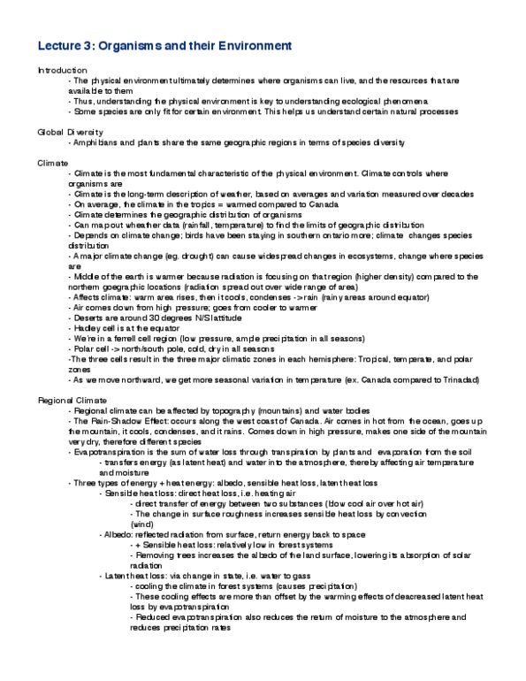 BIOB50H3 Lecture Notes - Lecture 3: Sensible Heat, Latent Heat, Cool Air thumbnail