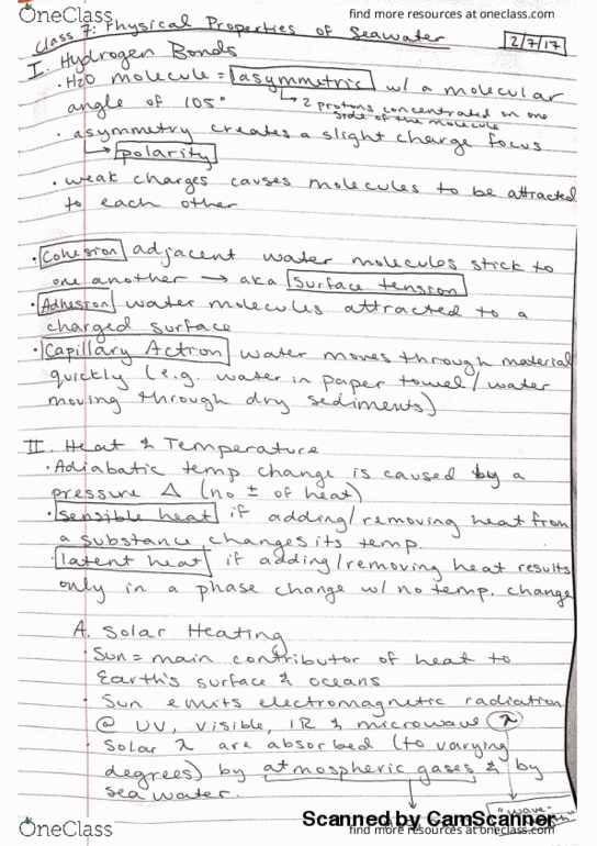 GEOL 3070 Lecture 7: Oceanography- Physical Properties of Seawater thumbnail