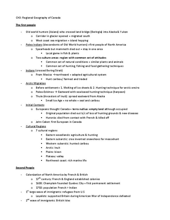 Geography 2010A/B Chapter Notes - Chapter 3: National Energy Program, Little Ice Age, Terra Nullius thumbnail