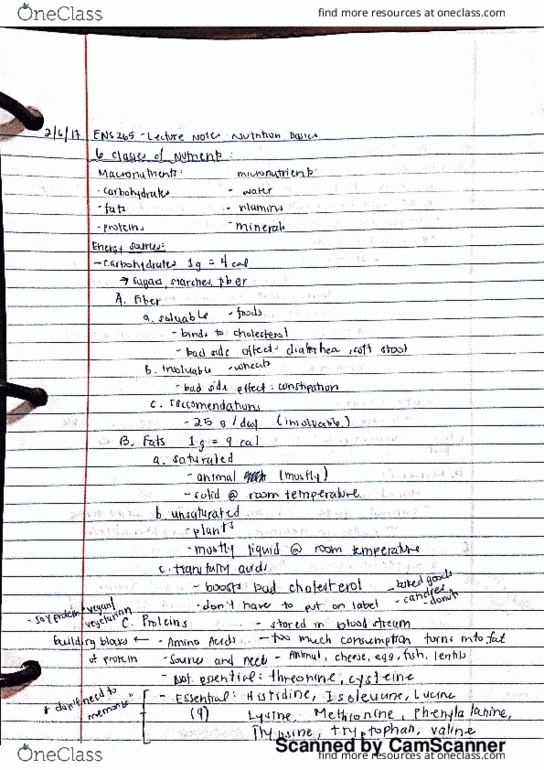 ENS 265 Lecture 5: Nutrition Basics thumbnail