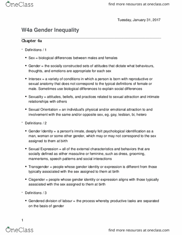 SOCY 344 Lecture 6: W4a Gender Inequality thumbnail