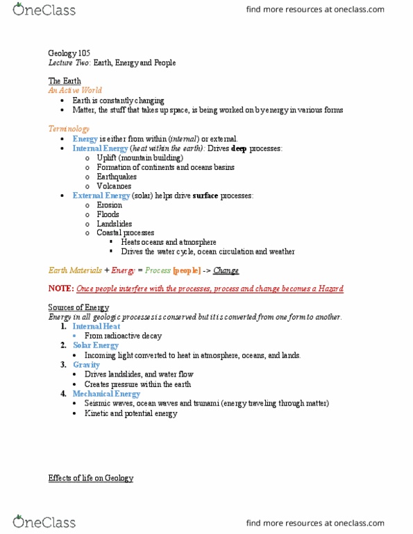 GEOL105 Lecture 2: Earth, Energy and People thumbnail