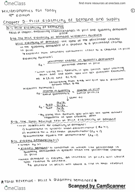 HON 1302 Chapter 5: Textbook Chapter 5 - Elasticity thumbnail