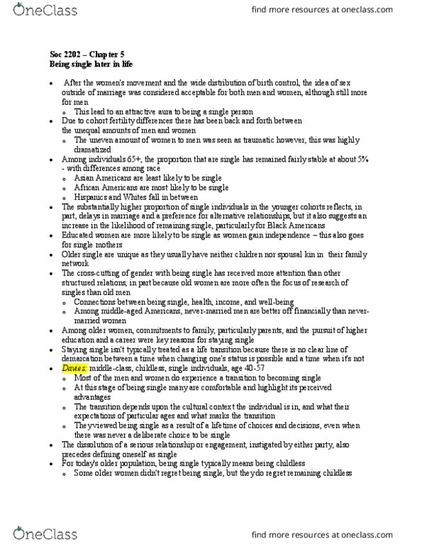 Sociology 2202 Chapter Notes - Chapter 5: Asian Americans thumbnail