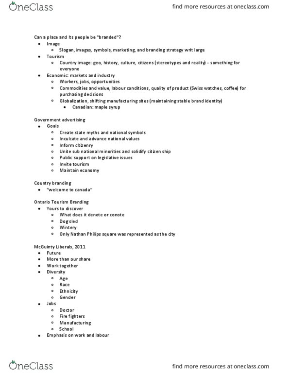 Media, Information and Technoculture 2153A/B Lecture Notes - Lecture 6: Maple Syrup, Maple Leaf, Tim Hortons thumbnail