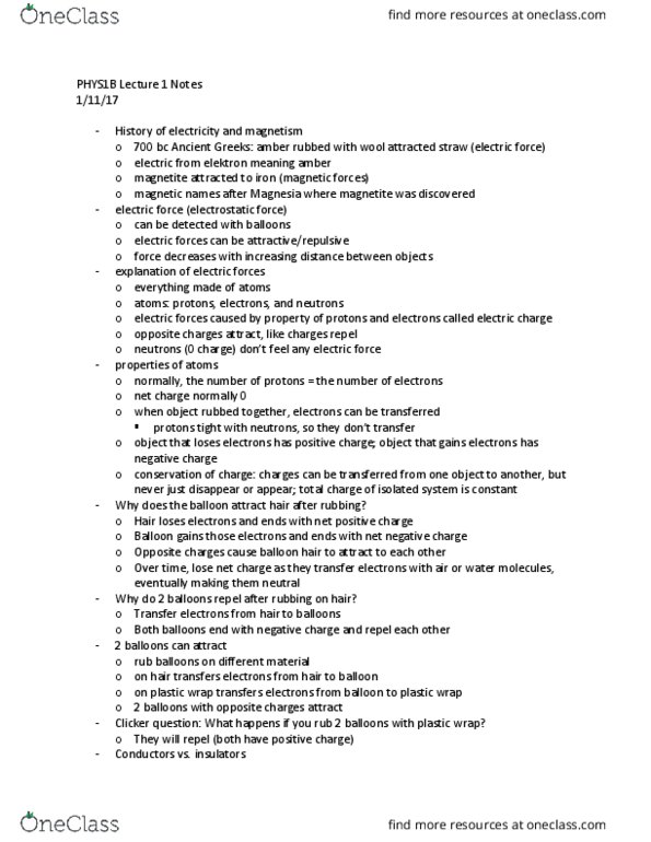 PHYS 1B Lecture Notes - Lecture 1: Magnetite thumbnail