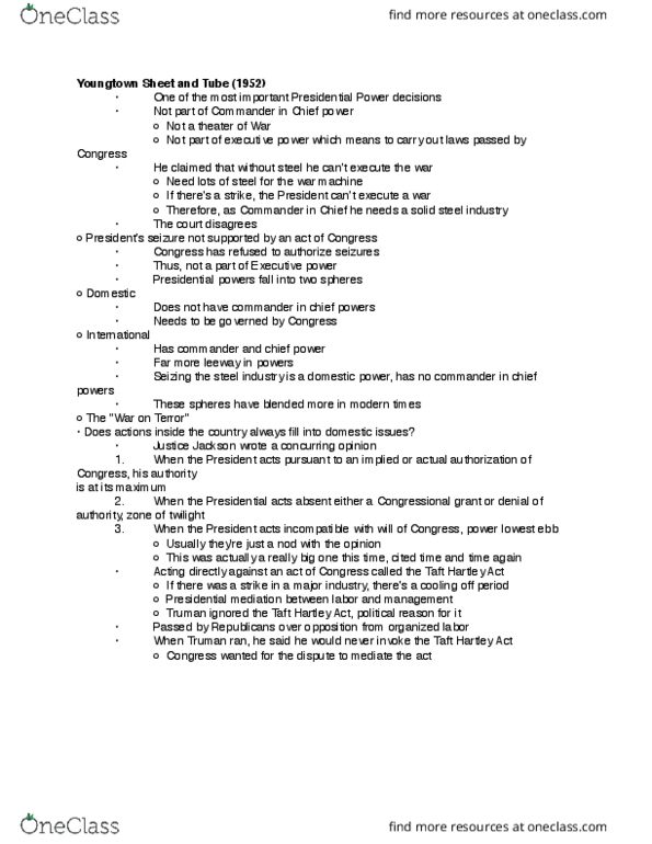 PSCI 3322 Lecture Notes - Lecture 1: Solid Steel, Labor Management Relations Act Of 1947 thumbnail