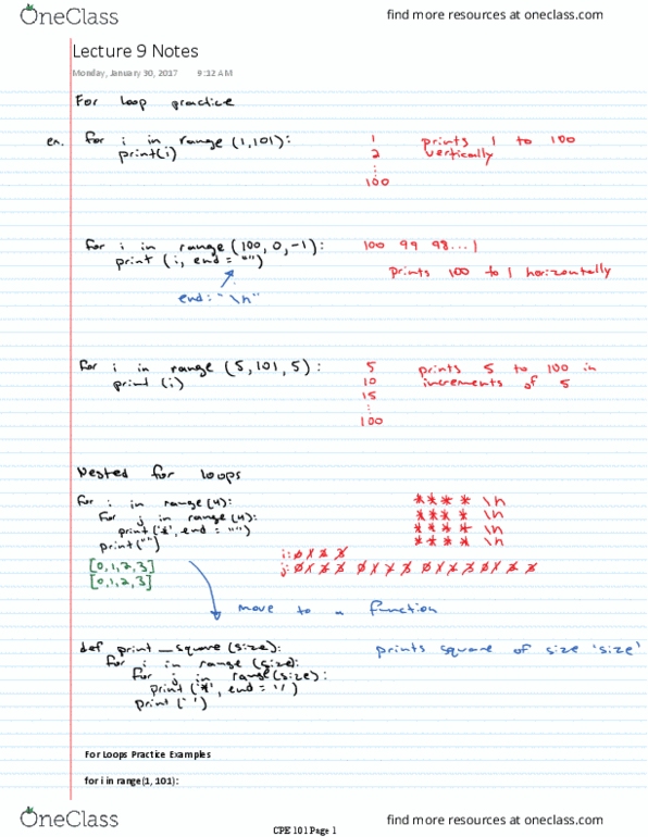 CPE 101 Lecture 9: Notes thumbnail