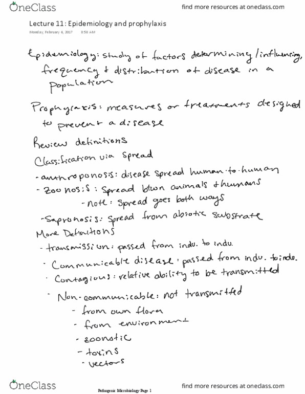 VBMS 441 Lecture 11: Epidemiology and prophylaxis thumbnail