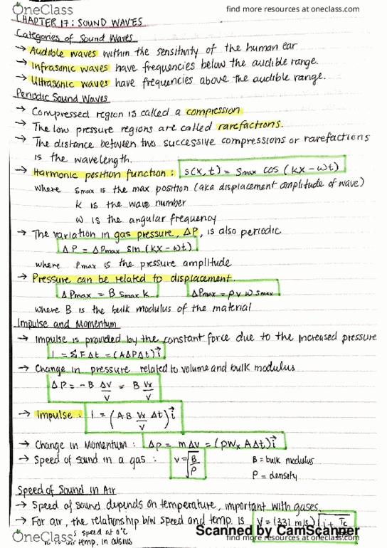 PCS 125 Lecture 3: PCS 125 - Sound Waves (Chp17) thumbnail