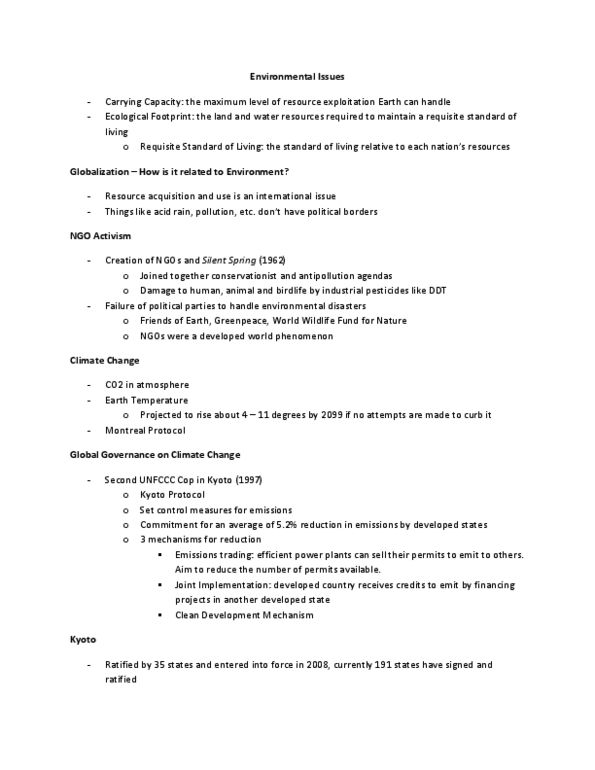 INTA 1110 Lecture Notes - Lecture 17: Emissions Trading, World Wide Fund For Nature, Clean Development Mechanism thumbnail