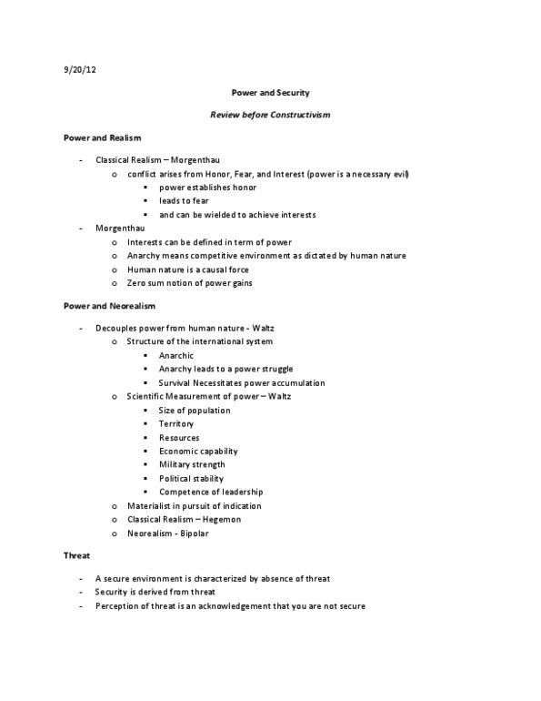 INTA 1110 Lecture Notes - Lecture 9: Nationstates, Neoliberalism, Hard Power thumbnail