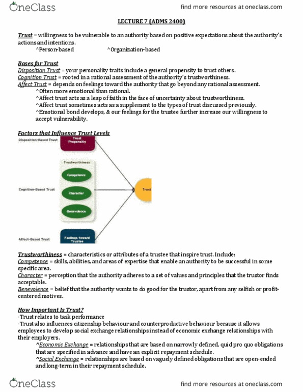 ADMS 2400 Lecture Notes - Lecture 7: Quid Pro Quo thumbnail