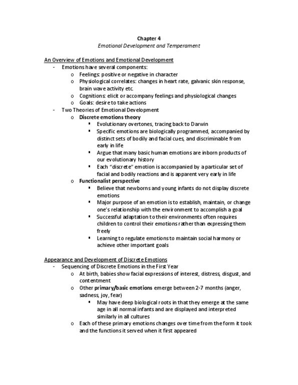 PSY311H1 Chapter Notes - Chapter 4: Parenting, Electrodermal Activity, Adrenal Cortex thumbnail