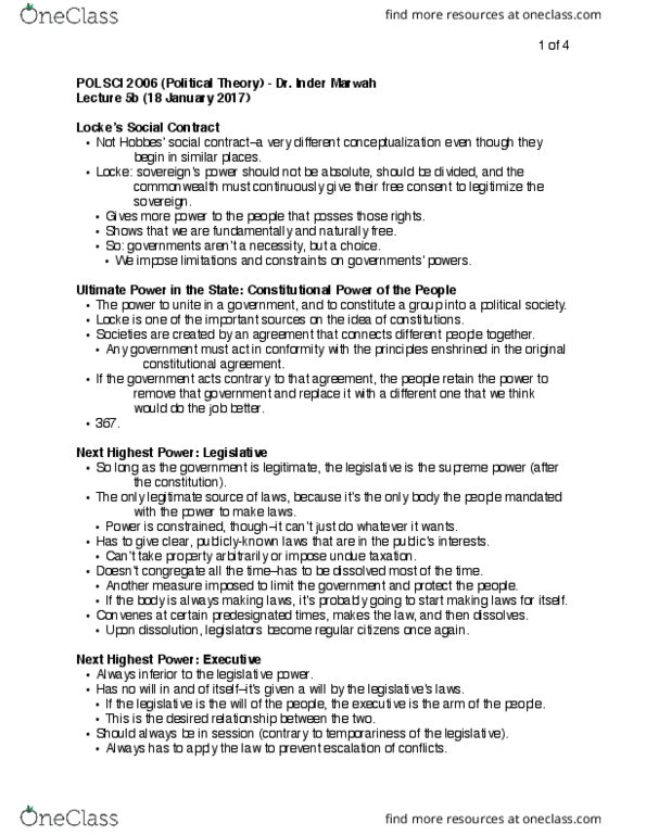 POLSCI 2O06 Lecture Notes - Lecture 5: Entrust, Ultimate Power thumbnail
