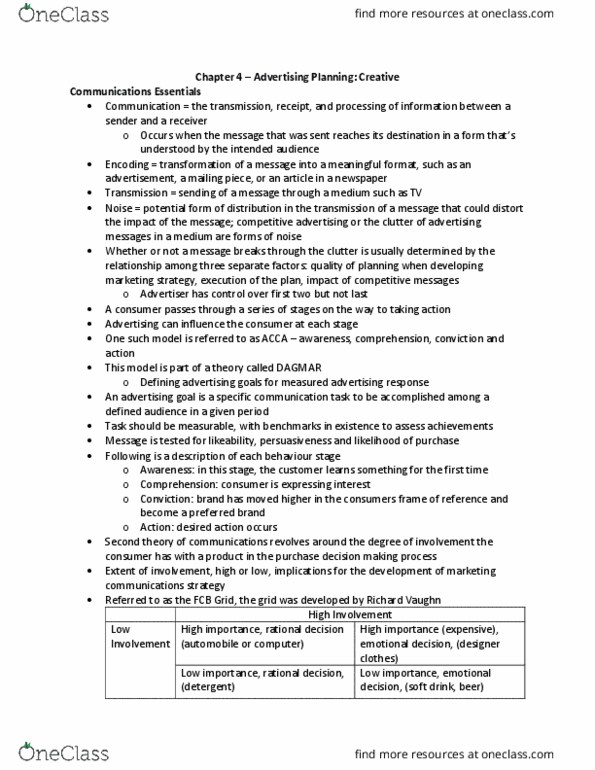 Management and Organizational Studies 3322F/G Chapter 4: Chapter 4 thumbnail