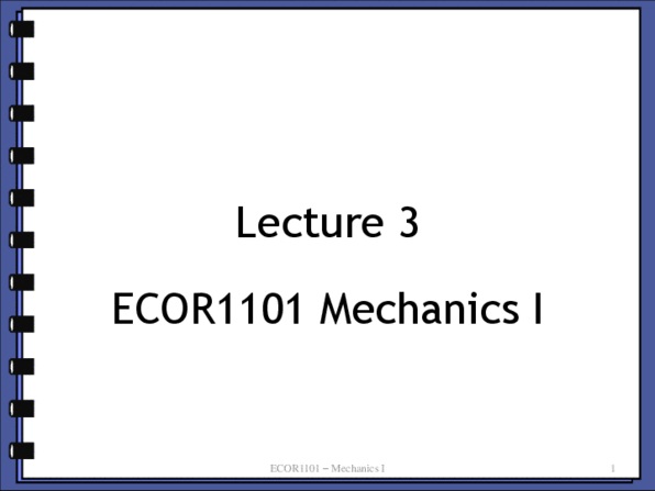 ECOR 1101 Lecture Notes - Lecture 3: Joule, Dot Product, Parallelogram Law thumbnail