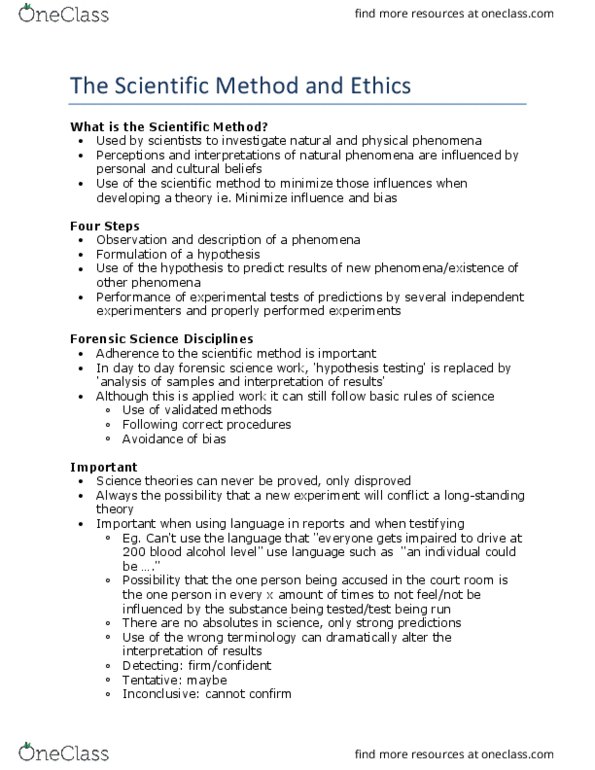 FSC271H5 Lecture 2: The Scientific Method and Ethics thumbnail