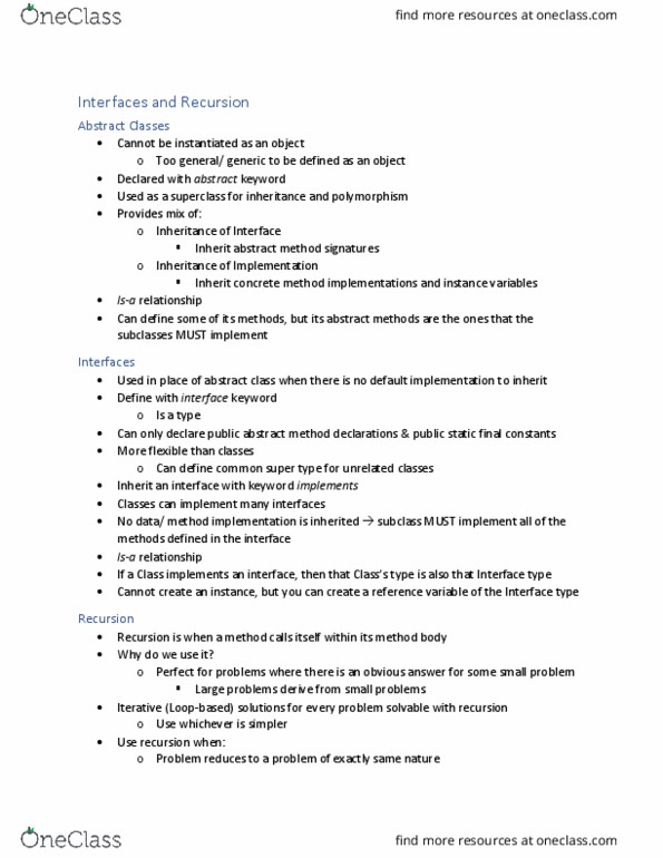 CSE 8B Lecture 9: Interface and Recursion thumbnail