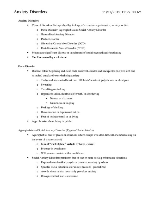 PSYC 208 Chapter Notes - Chapter 12: Diagnostic And Statistical Manual Of Mental Disorders, Sleep Disorder, Blushing thumbnail