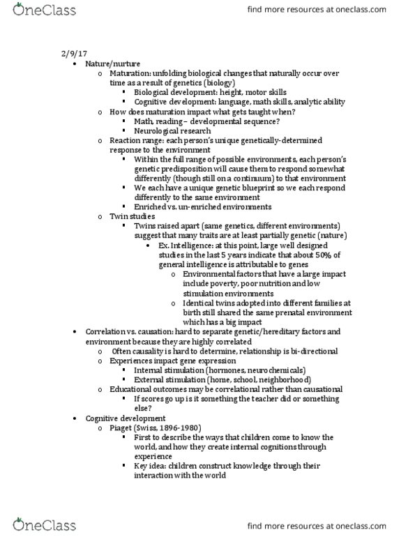 PSYCH 305 Lecture Notes - Lecture 4: General Order, Operant Conditioning, Behaviorism thumbnail