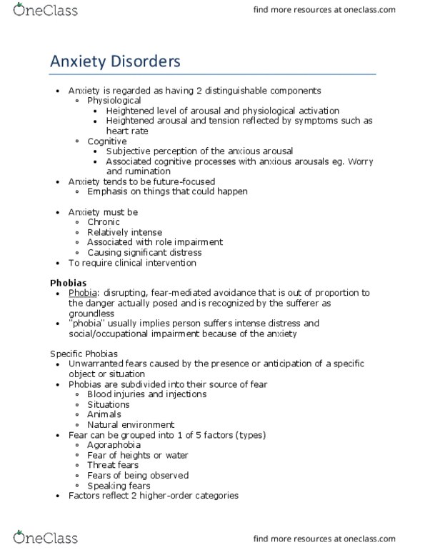 PSY340H5 Chapter Notes - Chapter 6: Systematic Desensitization, Social Skills, Prospective Memory thumbnail