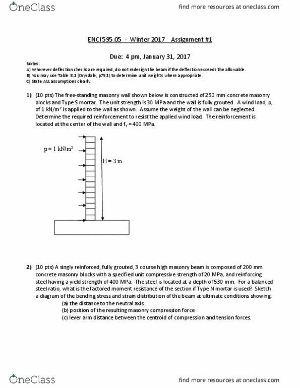 ENCI 595 Chapter Notes - Chapter 1: Structural Load, Ferrari 250, Neutral Axis thumbnail