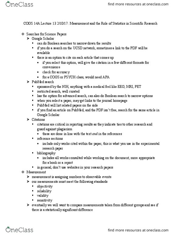 COGS 14A Lecture 13: Notes 2.10.17 thumbnail