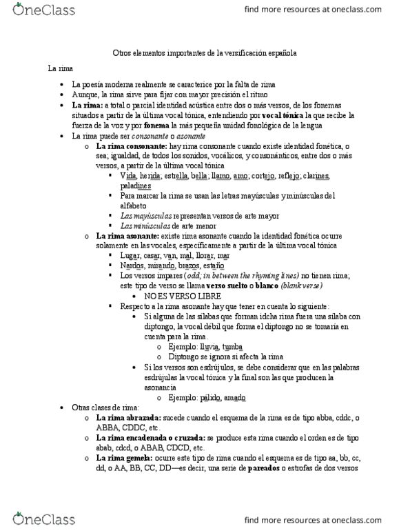 FLS 340 Chapter 9: Otros Elementos Importantes de la Versificación Española: Rima, Pausas, Encabalgamiento, y Estrofa thumbnail