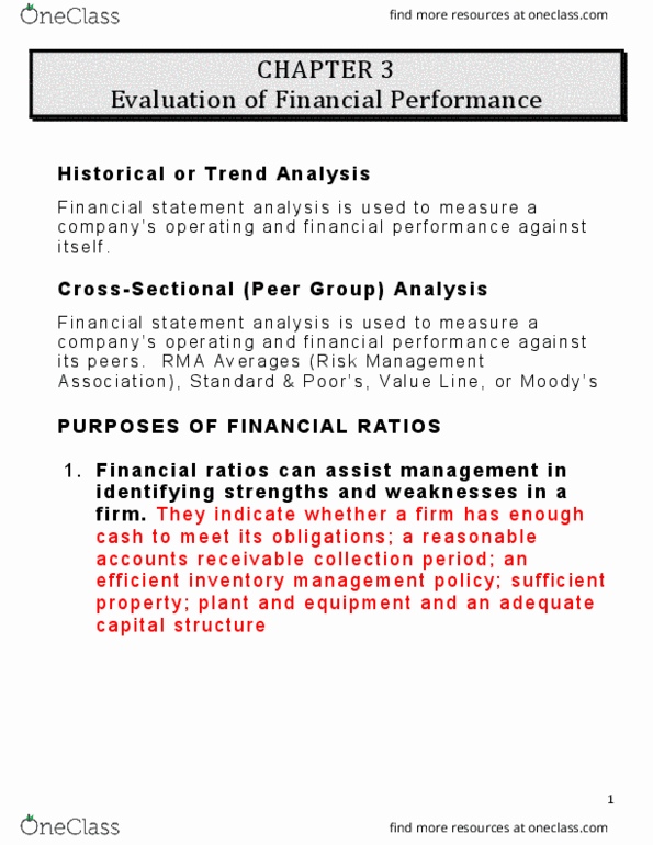 FIN 3310 Lecture Notes - Lecture 3: Sinking Fund, Financial Statement Analysis, Inventory Turnover thumbnail