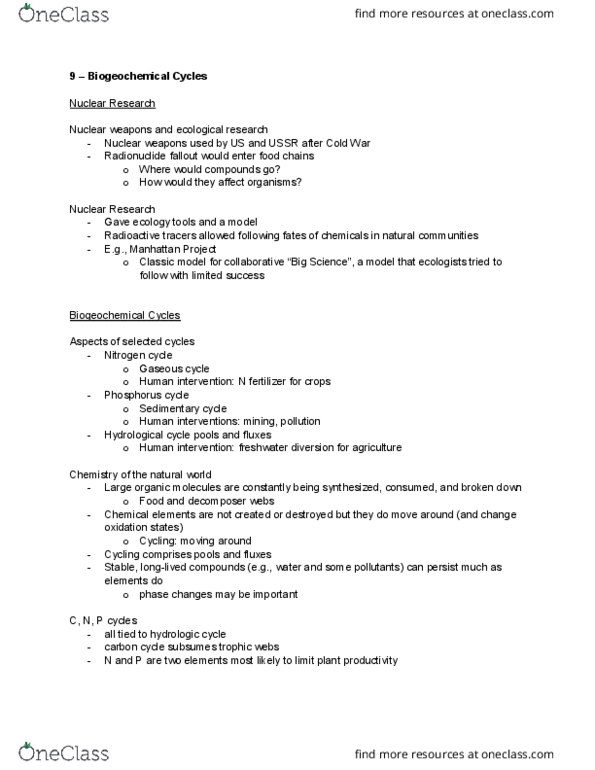 BIO220H1 Lecture Notes - Lecture 9: Seabird, Eutrophication, Rhizobium thumbnail